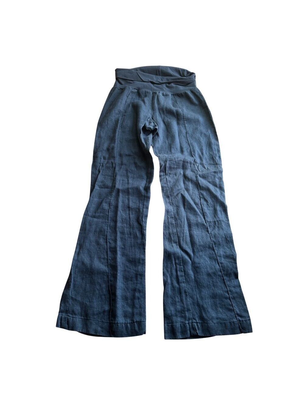 Taylor and Hyde linen wideleg pull on trousers, size XS